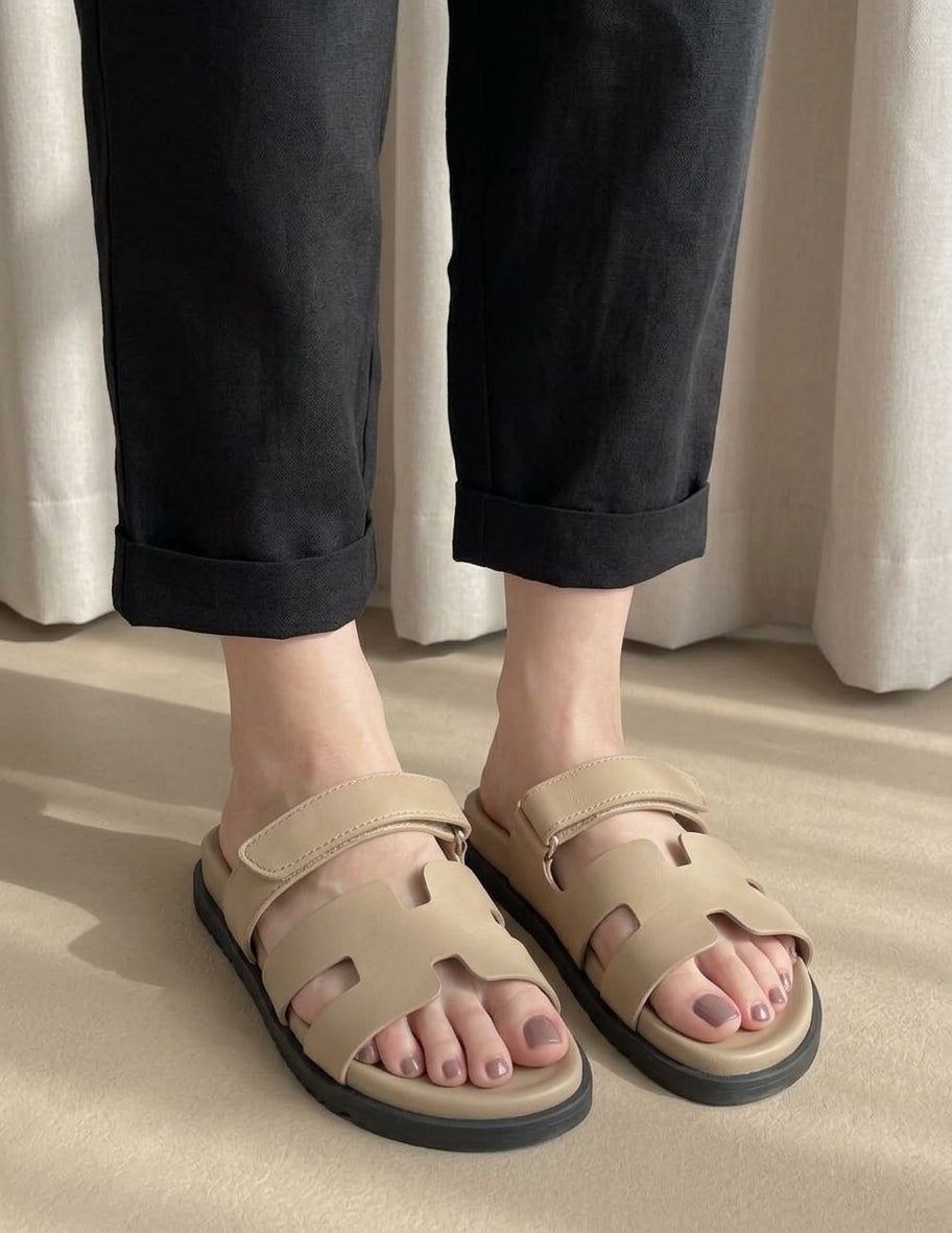Women's H Sandles - Beige
