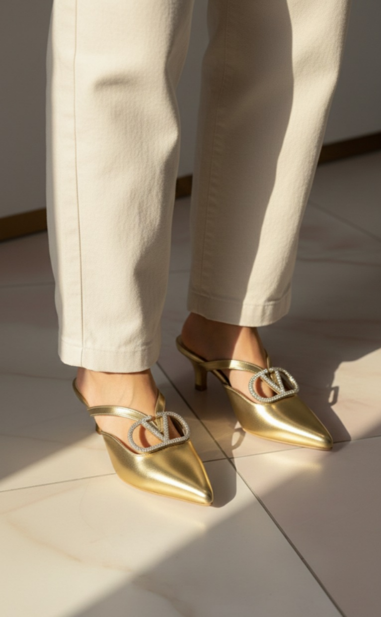 Pointed Toe V Heels