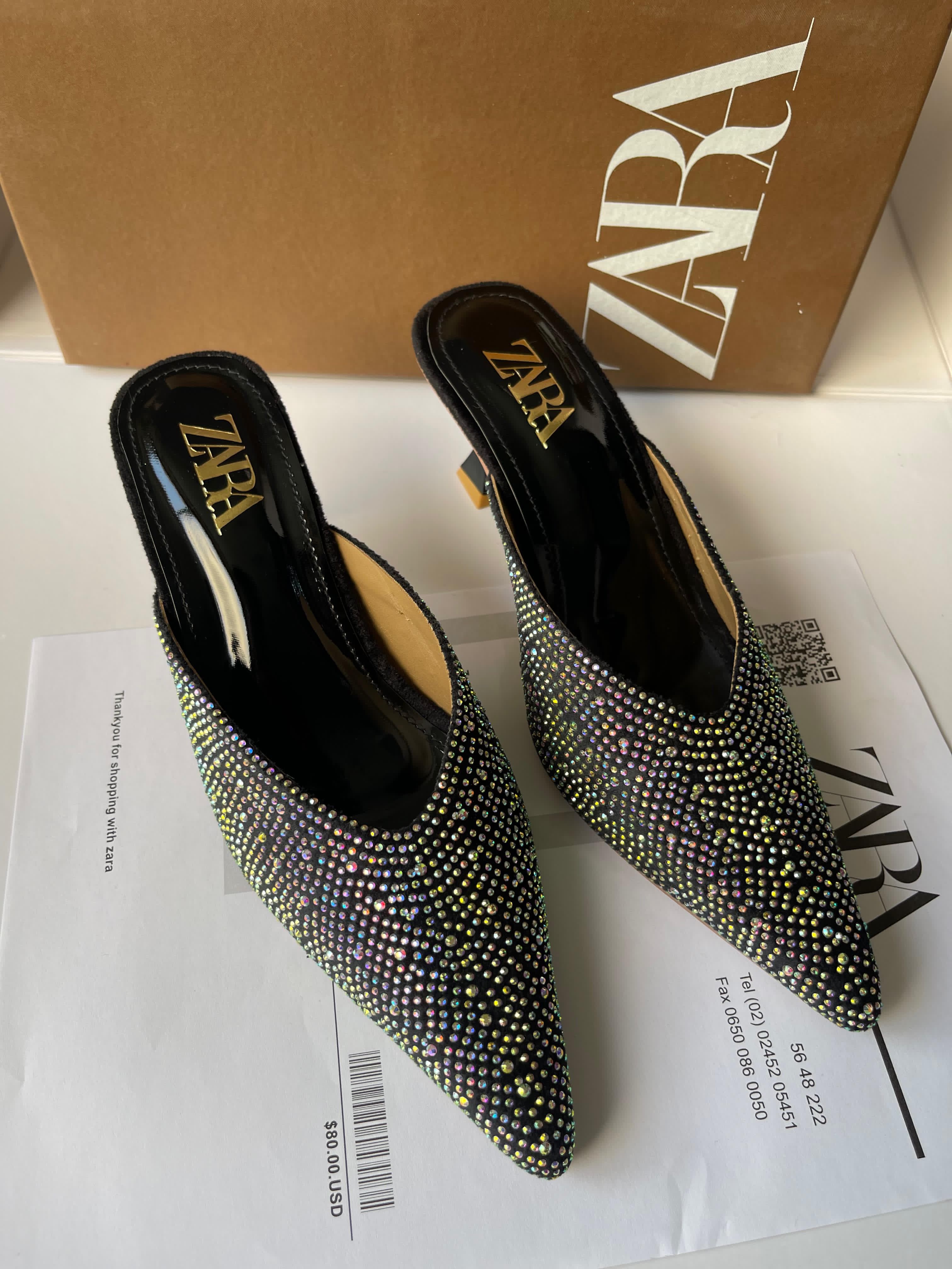 Printed Stone Kitten Heel