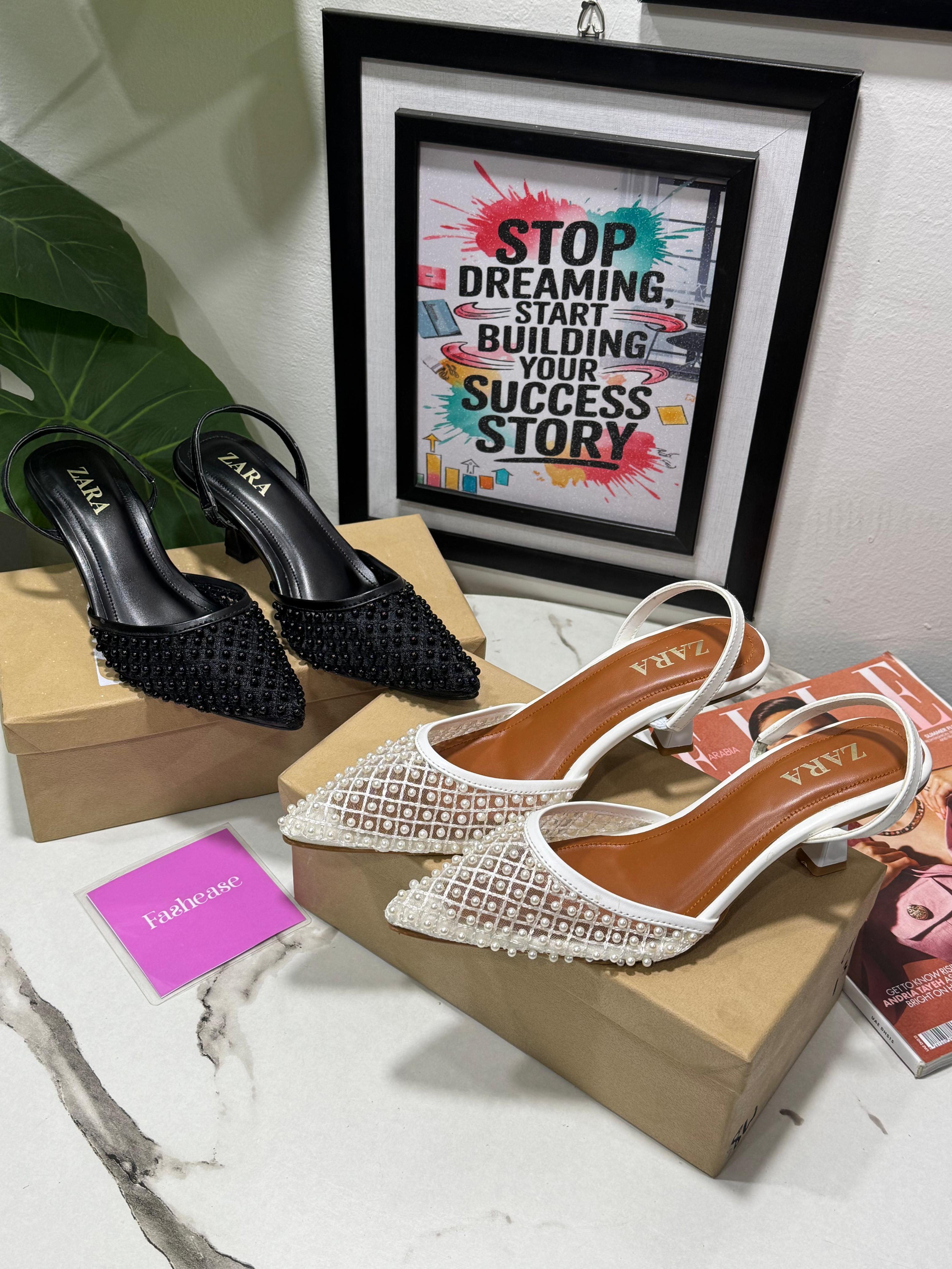 Zara Glint Heels