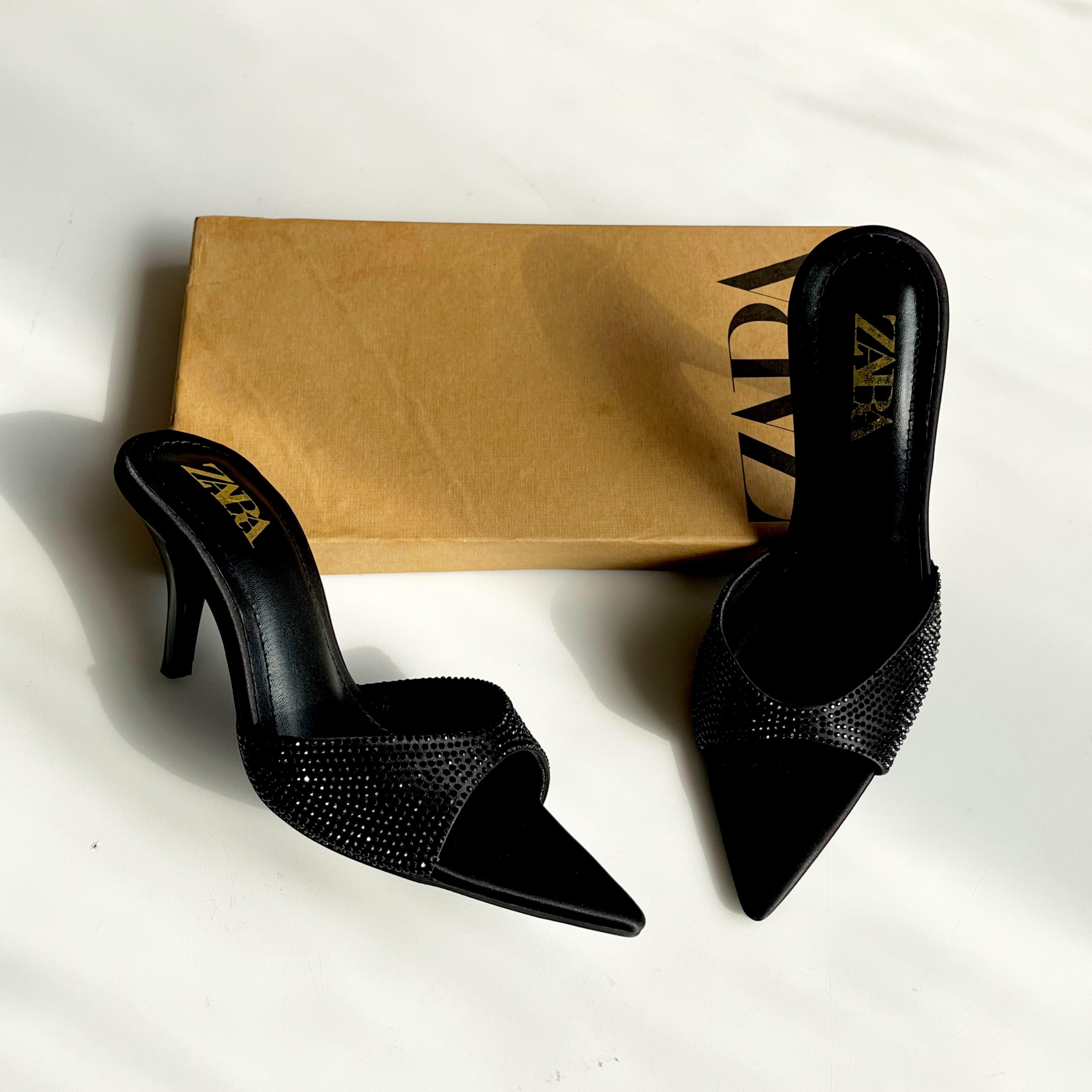 Crystal Pointed Heels