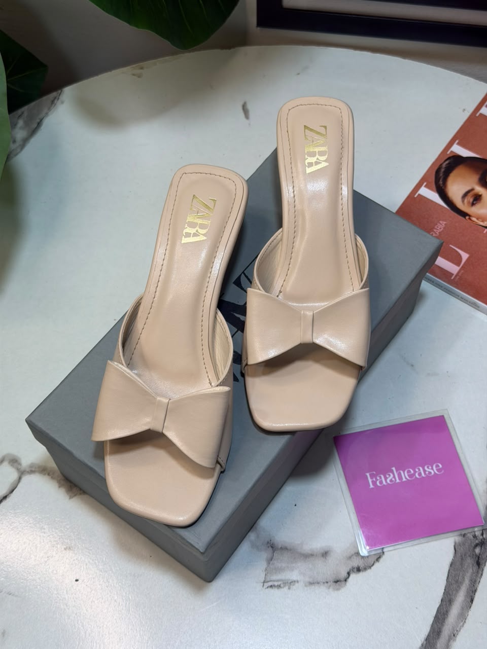 Bow Slip-On Heels