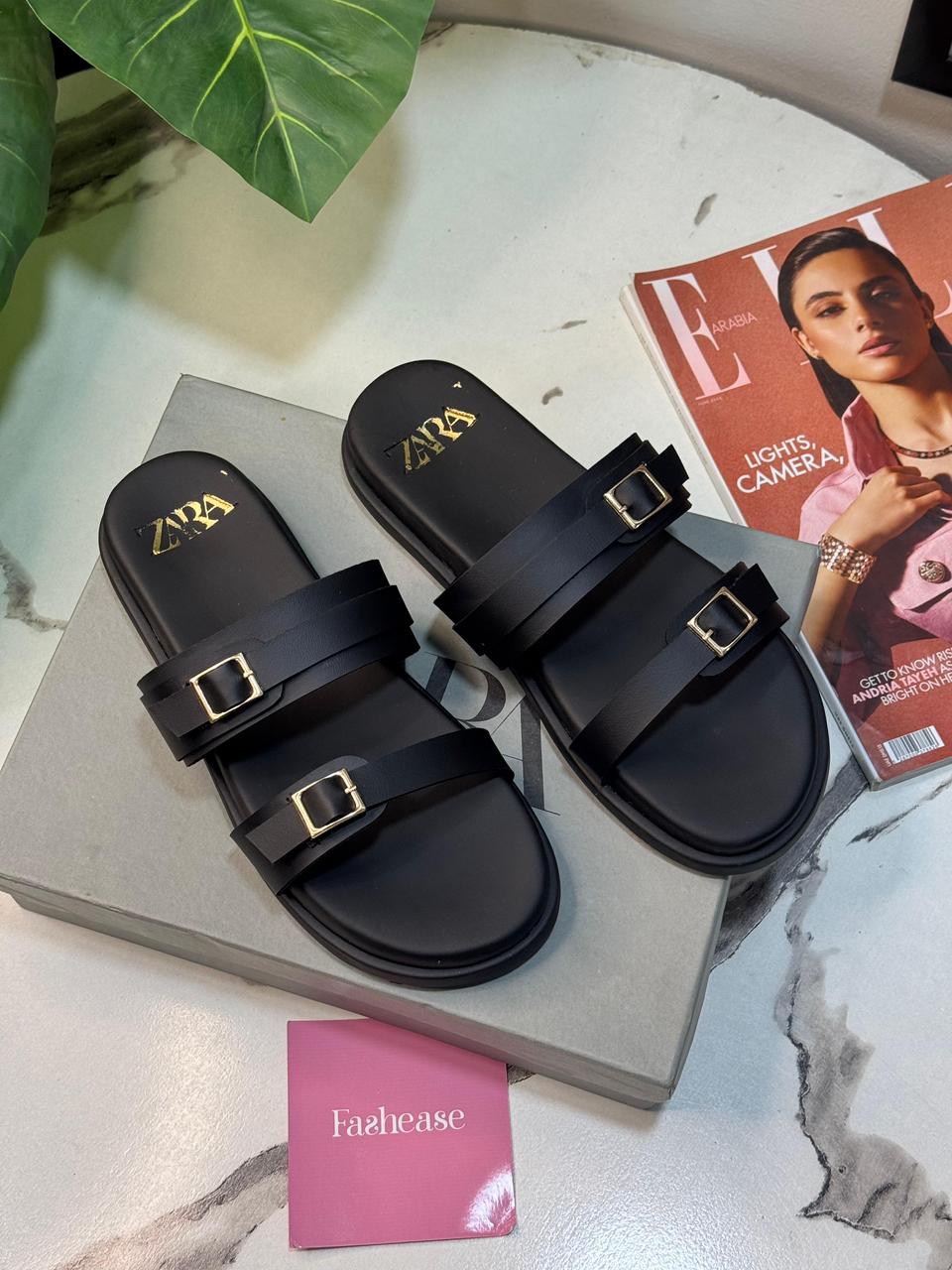 Black Imperial Strap Slides