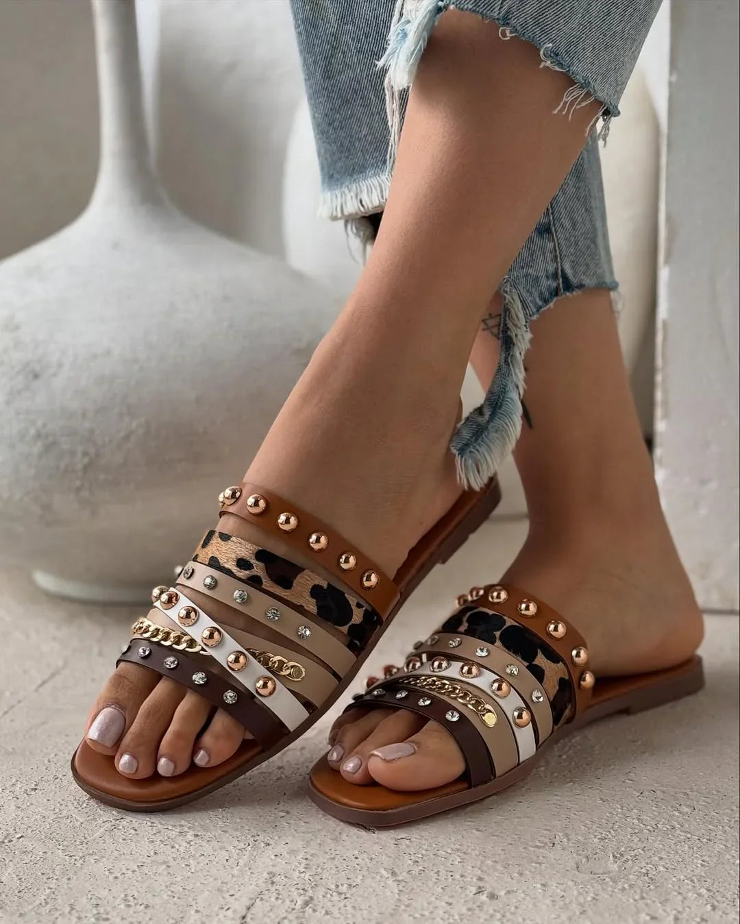 Fierce-glam Flats