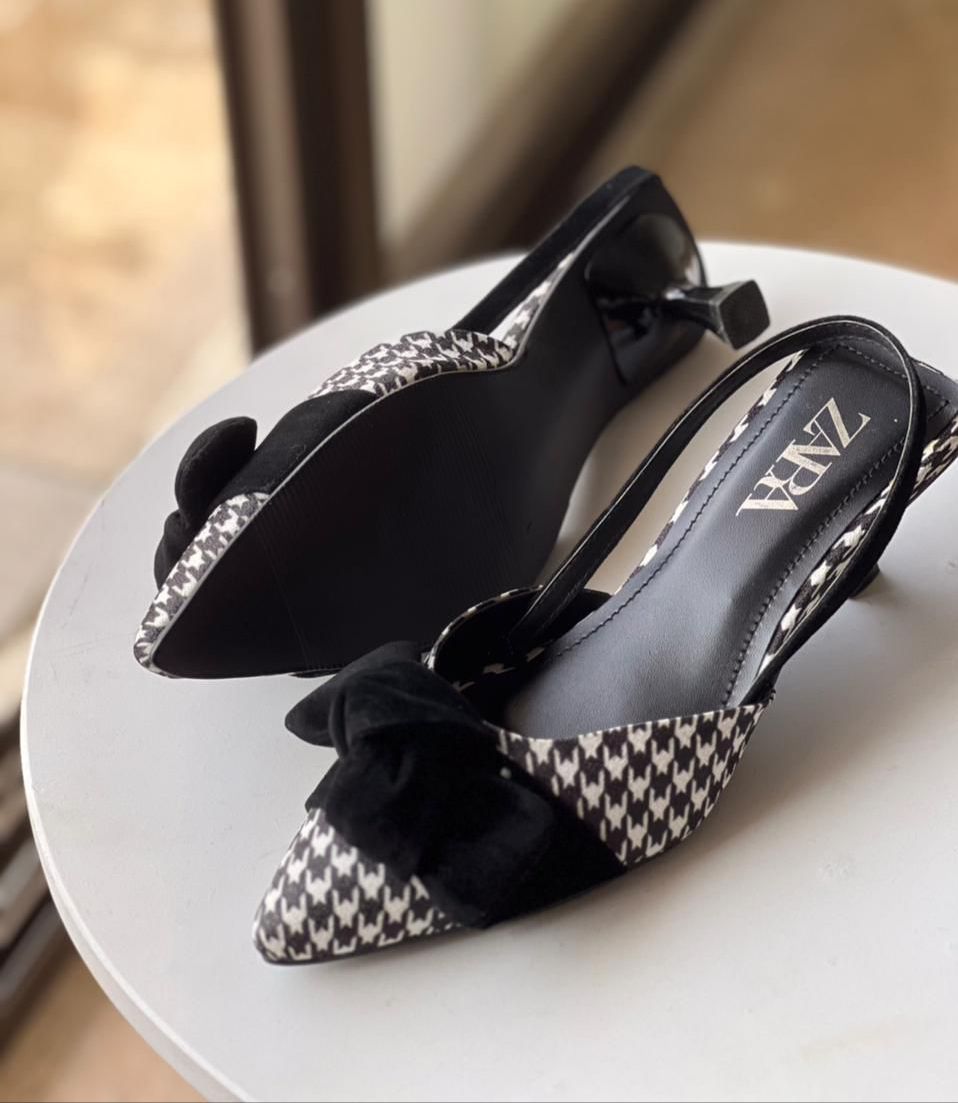 Zara Tie Pump Heels