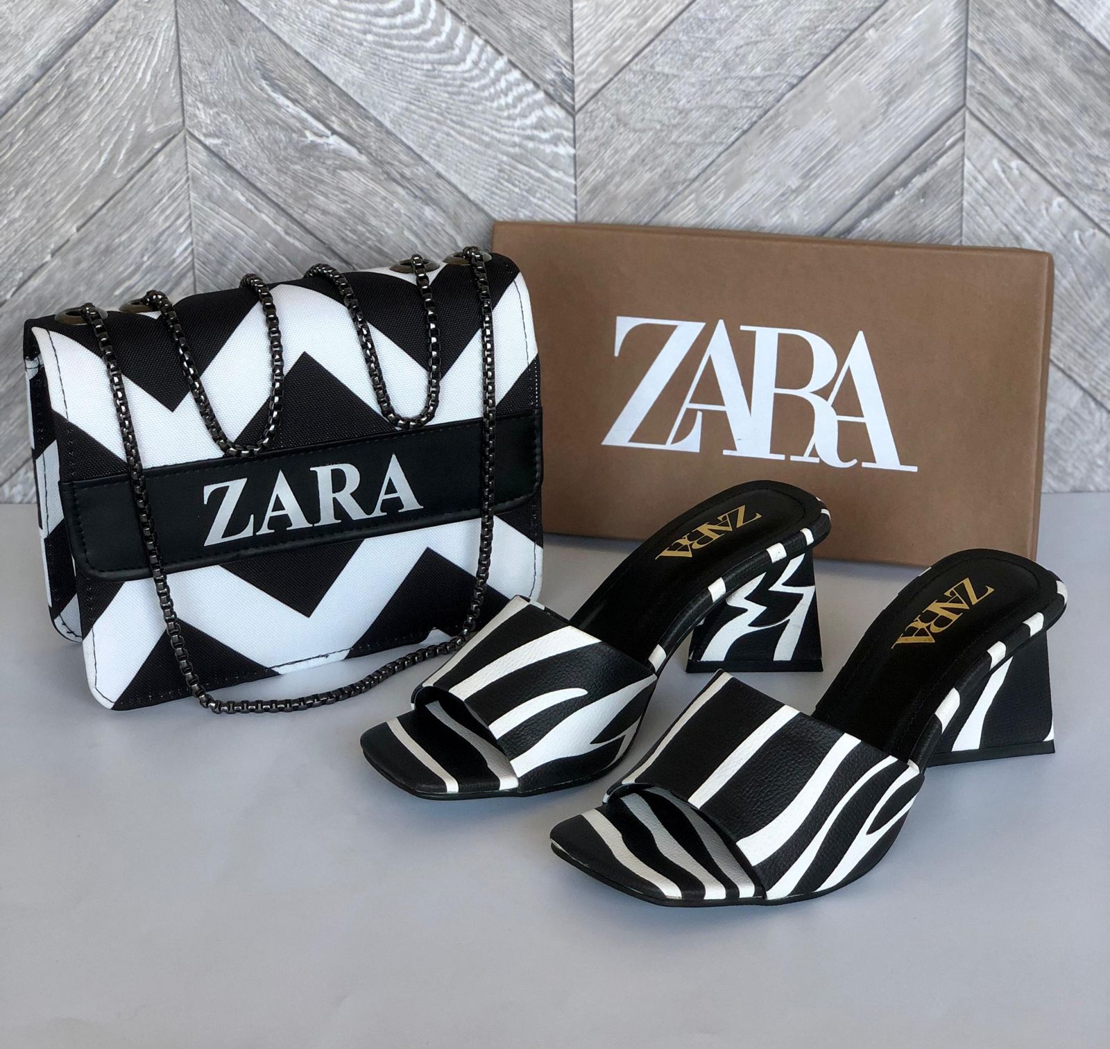 Zara Bag And Heels Combo