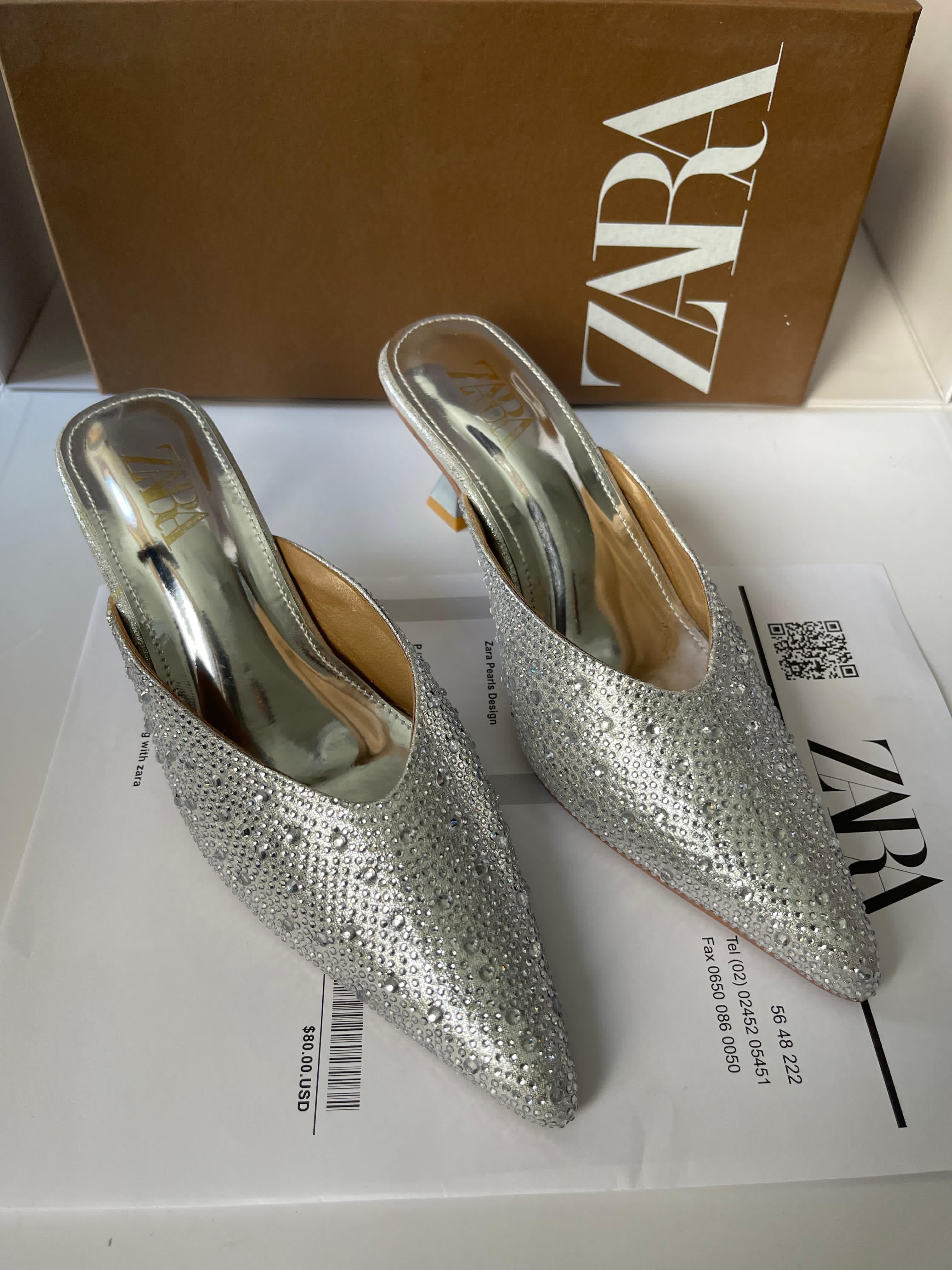 Printed Stone Kitten Heel