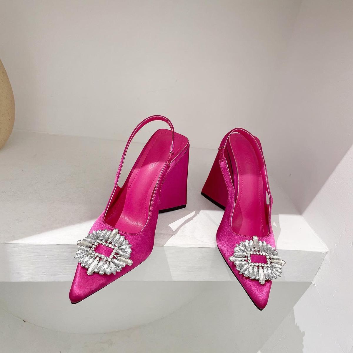Zara Triangle Heels