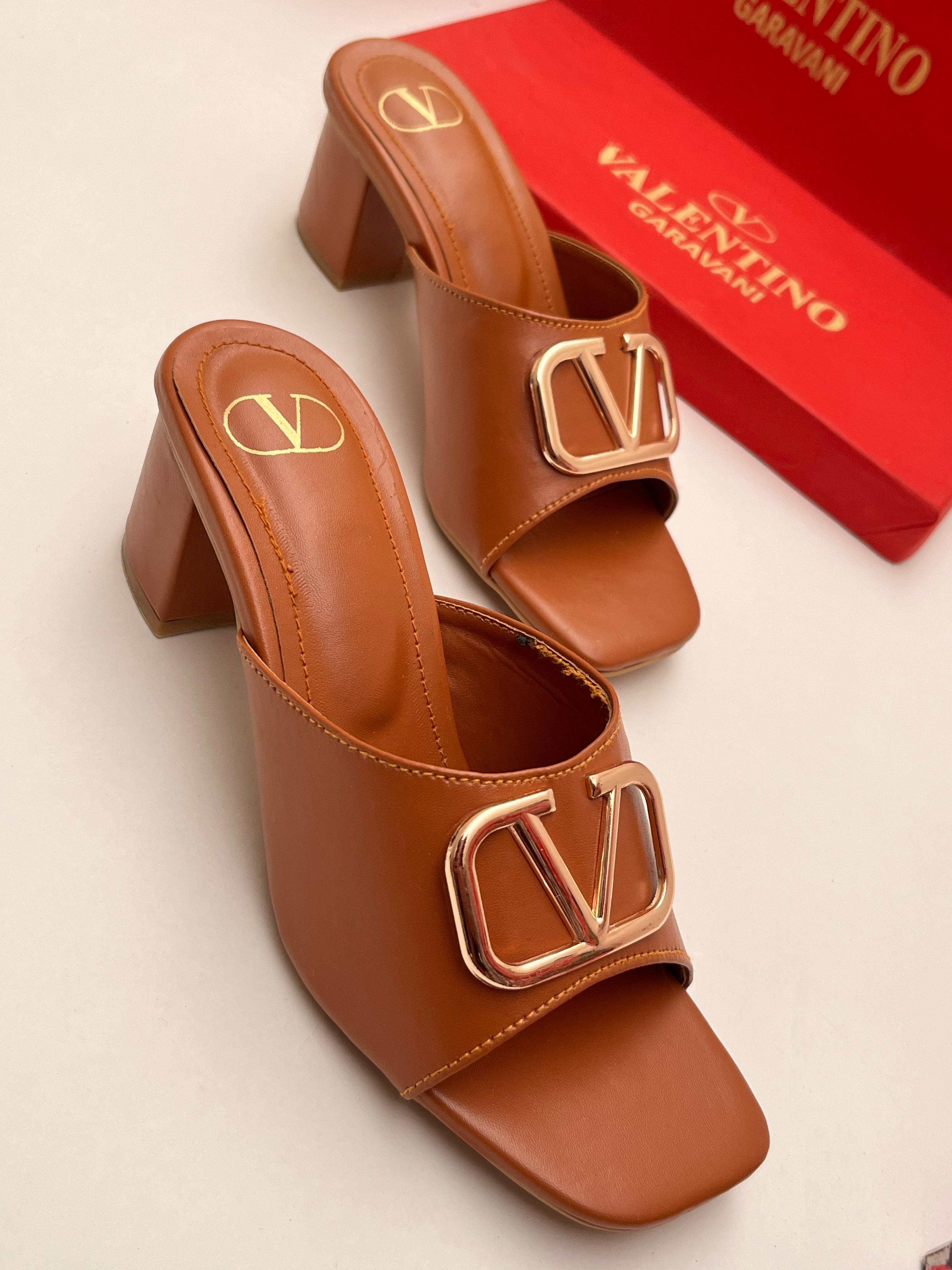 V Block Heels