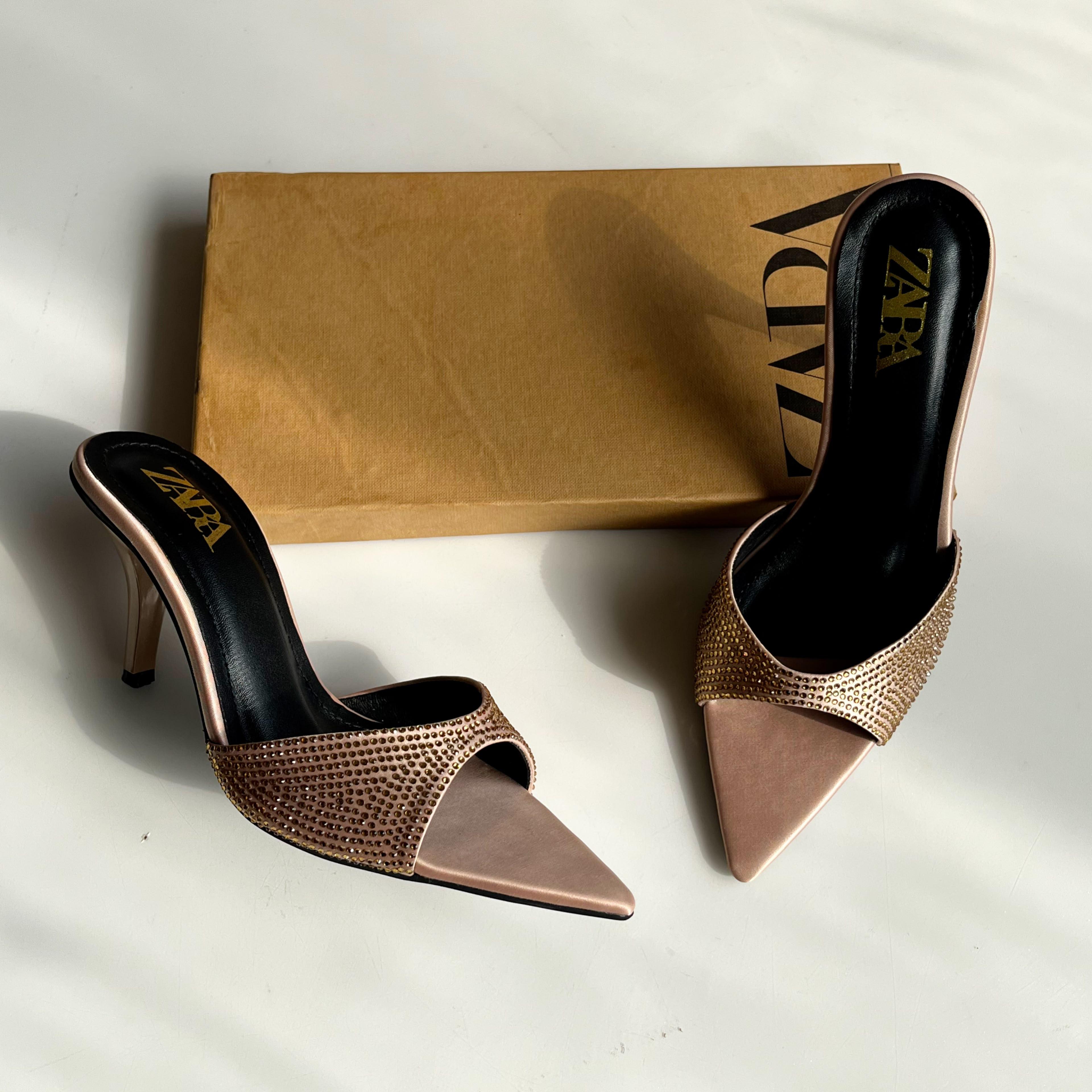 Crystal Pointed Heels
