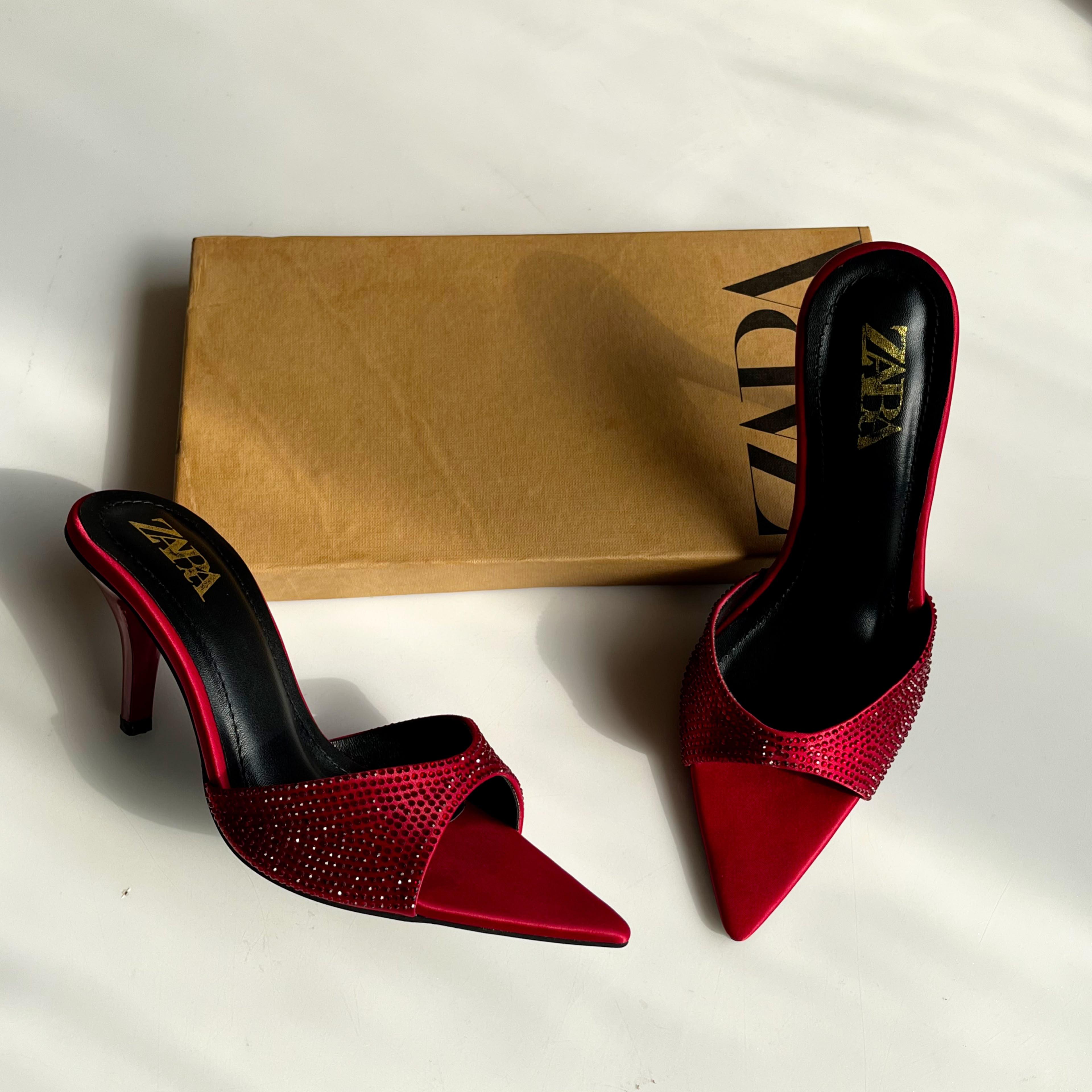 Crystal Pointed Heels