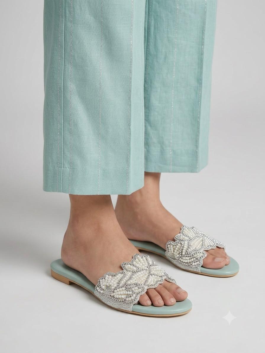 Fleuré ZR Flats - Sage Green
