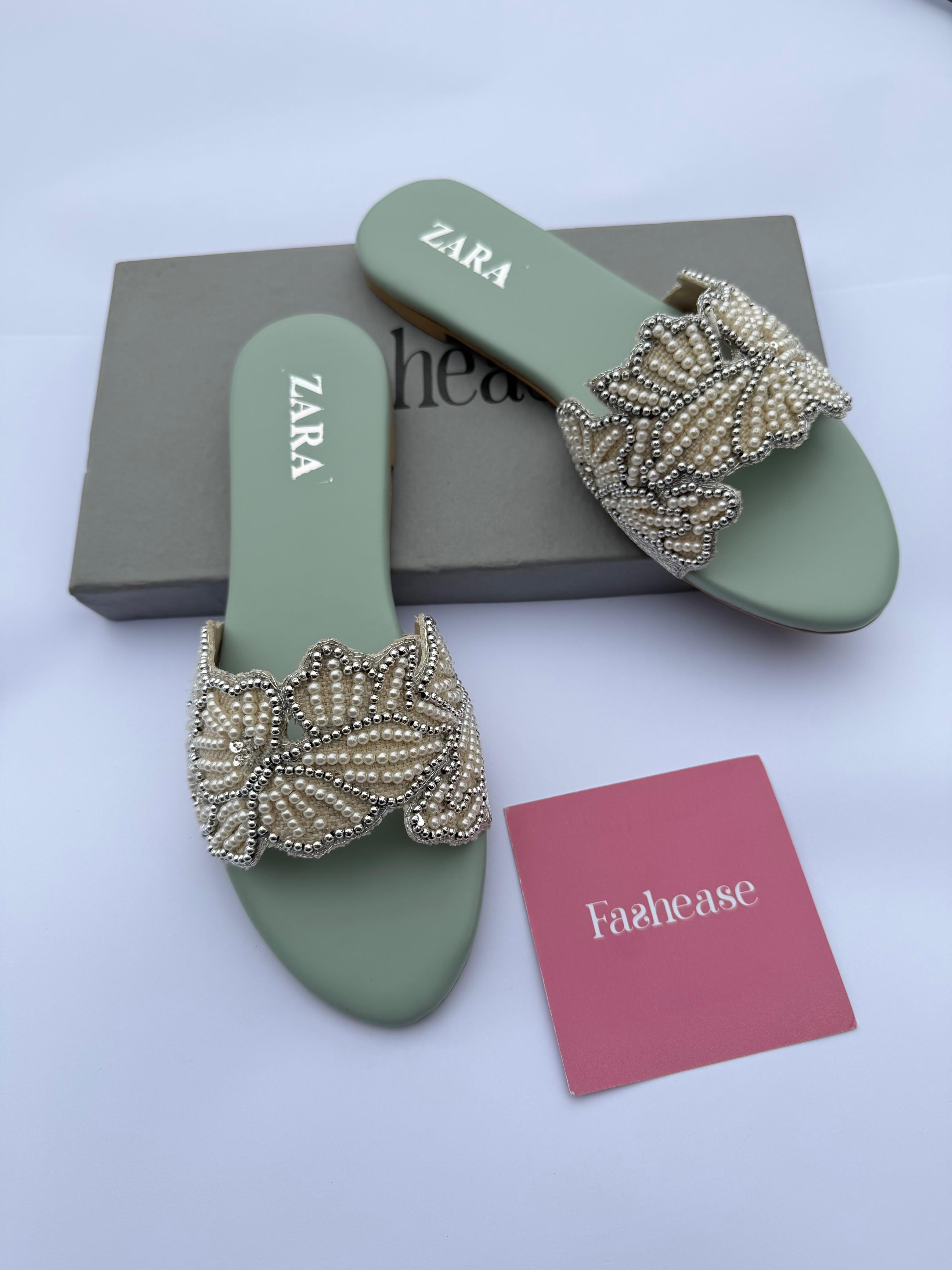 Fleuré ZR Flats - Sage Green