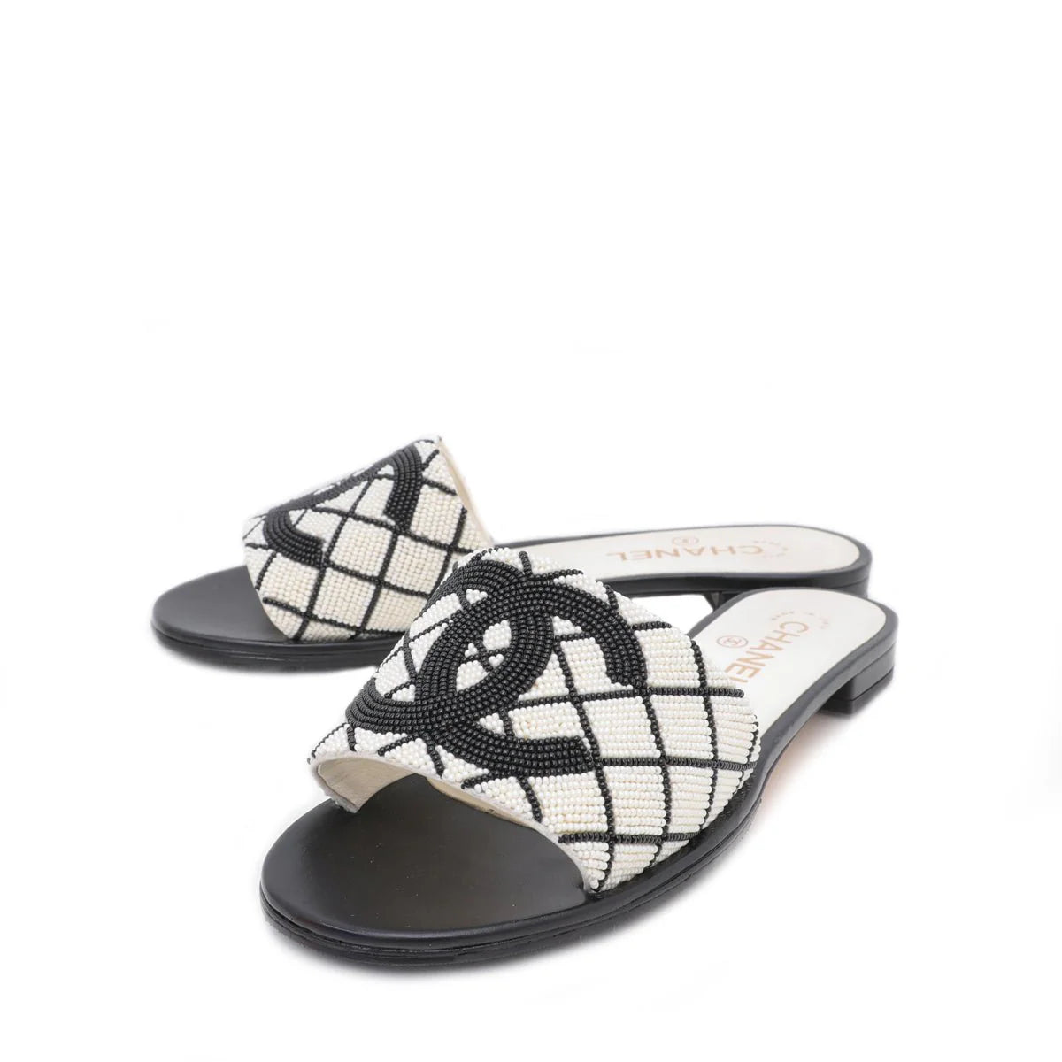 Embroidered Chanel Flats